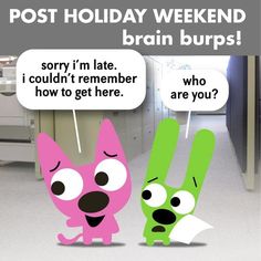 post holiday brain burps
